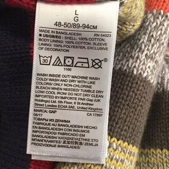 🎉HP🎉GAP SWEATER LINED JEAN JACKET - Picture 8 of 8